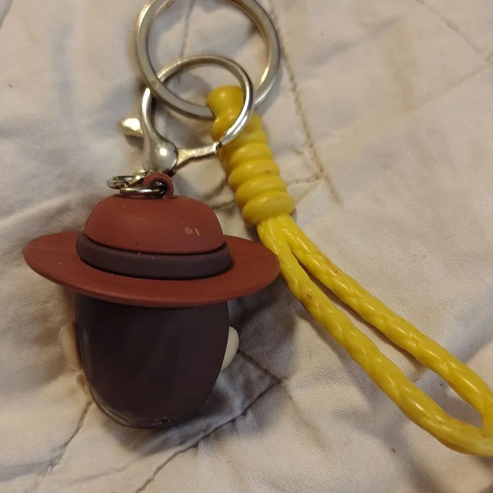 Disney Toy Story Woody Collectible Keychain Accessory with Yellow Strap